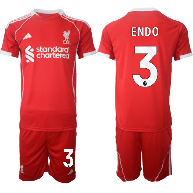 Men 2025-2026 Season Club Liverpool home red #3 Soccer Jersey